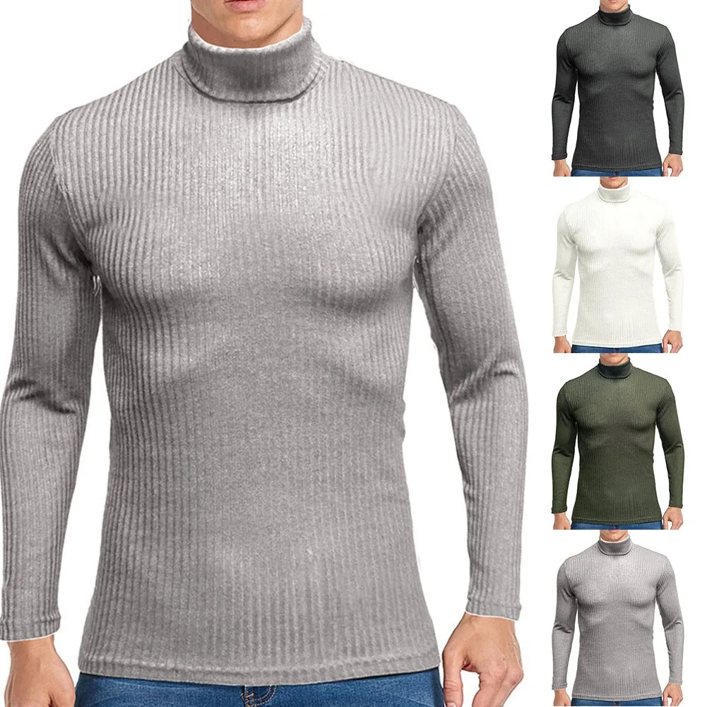 Men Winter High-Neck Long-Sleeved Pullover Solid Color Sweater Bottoming Shirt Quick Drying Warm Fit Keep Warm Autumn Clothes
Men Winter High-Neck Long-Sleeved Pullover Solid Color Sweater Bottoming Shirt Quick Drying Warm Fit Keep Warm Autumn Clothes