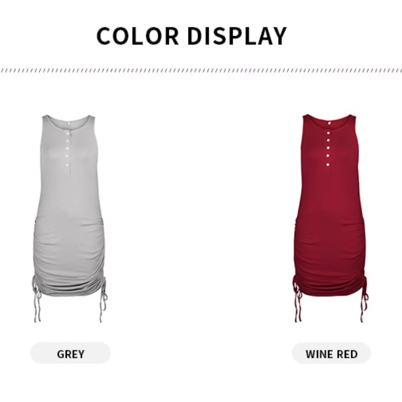 JLI MAY Ruched Knot Side Bodycon Dress Plain Sheath O-Neck Mini Casual Summer Sleeveless Solid Sexy White Dress
JLI MAY Ruched Knot Side Bodycon Dress Plain Sheath O-Neck Mini Casual Summer Sleeveless Solid Sexy White Dress