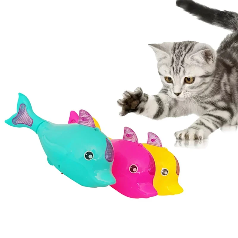 Cat Interactive Toys Cute Electric Swinging Dolphin LED Luminous Band Music Pet Training IQ Toy Stall Crawling Simulated Animal
Cat Interactive Toys Cute Electric Swinging Dolphin LED Luminous Band Music Pet Training IQ Toy Stall Crawling Simulated Animal