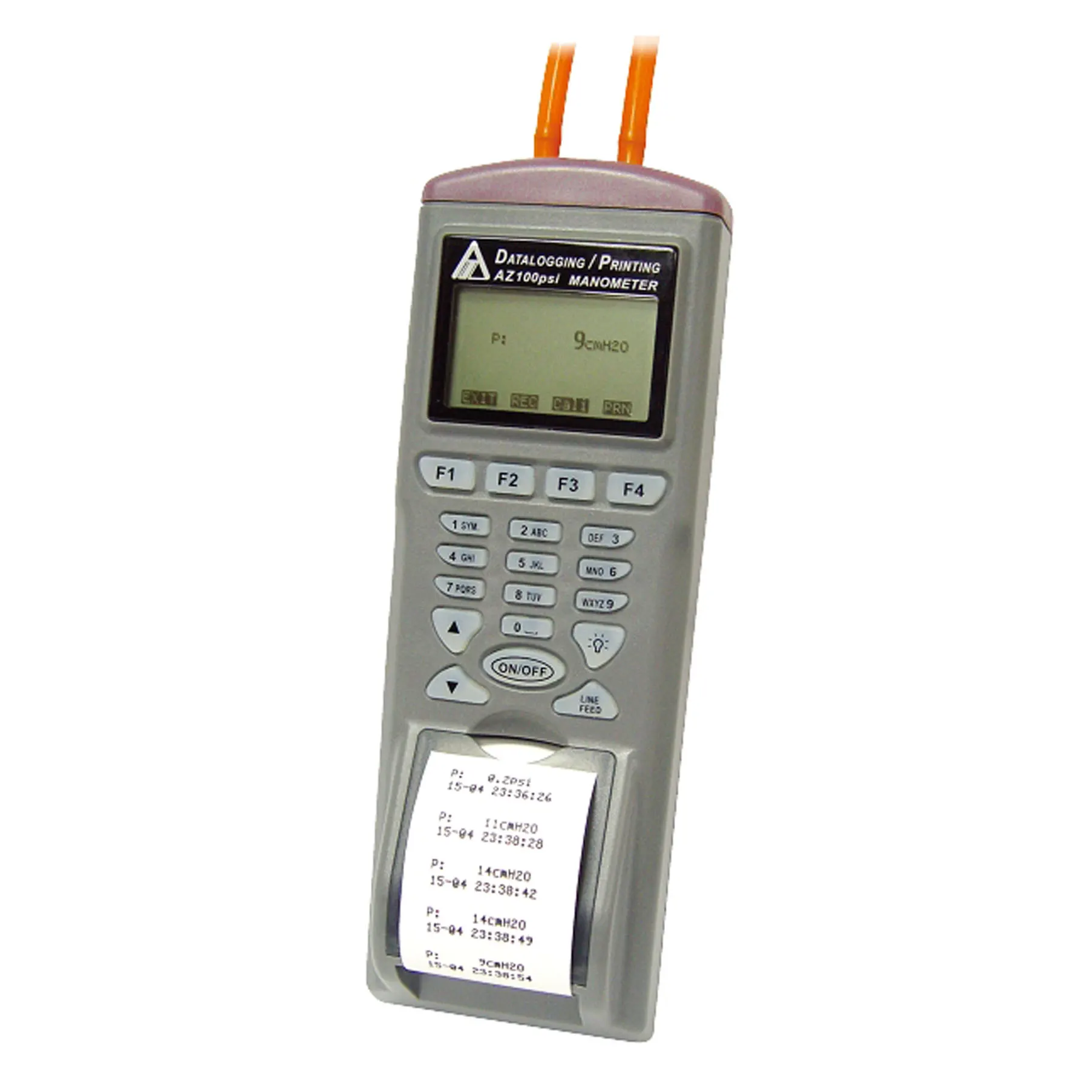 AZ9835 5 PSI Digital Differential Pressure Data Logger Printer measure record and print the air differential pressure
AZ9835 5 PSI Digital Differential Pressure Data Logger Printer measure record and print the air differential pressure