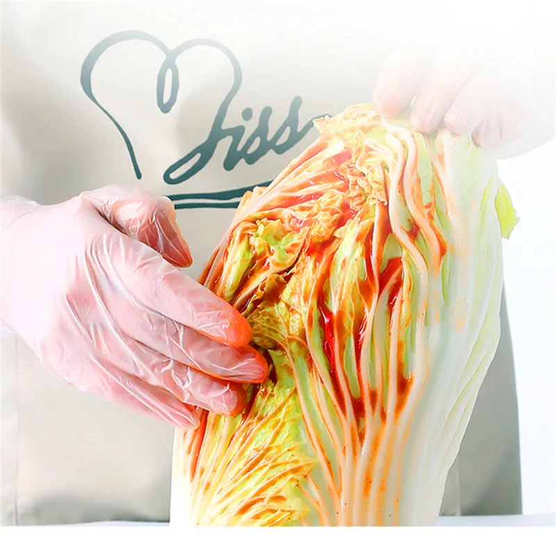 100 PCS Transparent PVC Gloves Food Grade Disposable Anti-static Plastic guantes nitrilo Safe Examination Gloves
100 PCS Transparent PVC Gloves Food Grade Disposable Anti-static Plastic guantes nitrilo Safe Examination Gloves