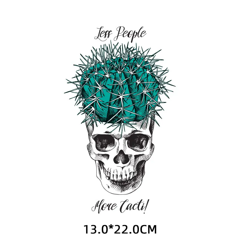 Cactus Skull Patch Badge Iron-on Transfers for Clothing Thermoadhesive Patches on Clothes Vinyl Flex Fusible Transfer Stickers
Cactus Skull Patch Badge Iron-on Transfers for Clothing Thermoadhesive Patches on Clothes Vinyl Flex Fusible Transfer Stickers