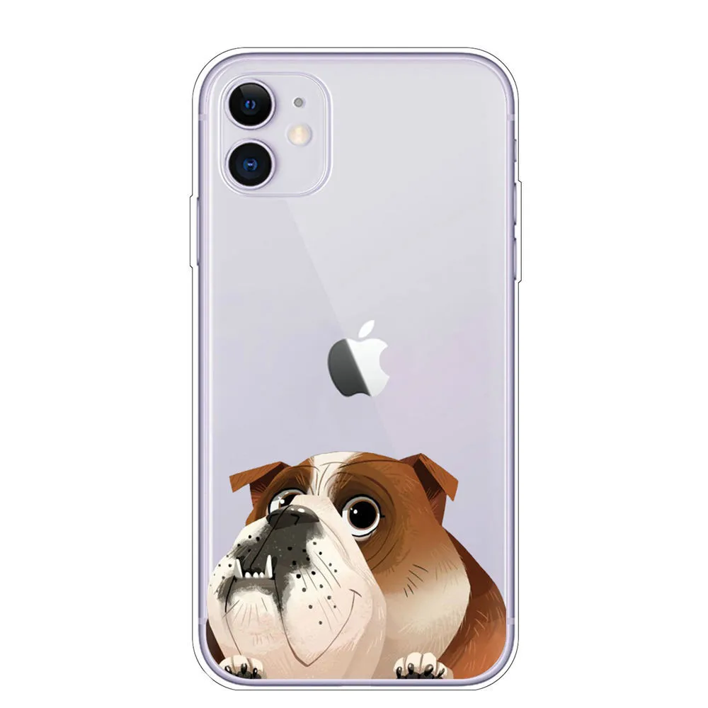 TPU Back Cover For iPhone 12 Mini 11 Pro X XR XS MAX Pug Dog French Bulldog Silicone Soft Case For iPhone 8 7 6S Plus Phone Case
TPU Back Cover For iPhone 12 Mini 11 Pro X XR XS MAX Pug Dog French Bulldog Silicone Soft Case For iPhone 8 7 6S Plus Phone Case