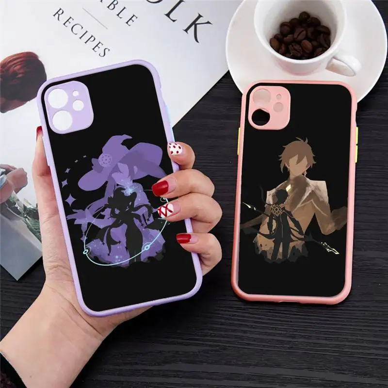 Genshin impact Phone Case For iPhone 12 11 Mini Pro XR XS Max 7 8 Plus X Matte transparent Pink Back Cover
Genshin impact Phone Case For iPhone 12 11 Mini Pro XR XS Max 7 8 Plus X Matte transparent Pink Back Cover