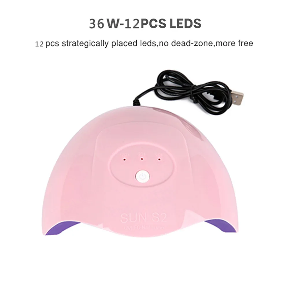 Портативная УФ-лампа для ногтей 36 Вт 12 светодиодов | Красота и здоровье