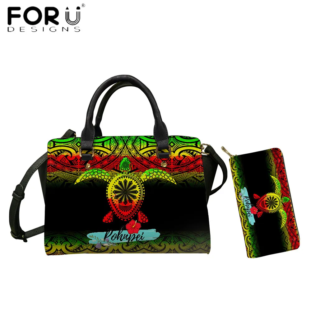 FORUDESIGNS, Женская Роскошная сумка и кошелек, Pohnpei Tribal с полинезийскими черепашками, женская кожаная сумка через плечо с принтом
FORUDESIGNS, Женская Роскошная сумка и кошелек, Pohnpei Tribal с полинезийскими черепашками, женская кожаная сумка через плечо с принтом