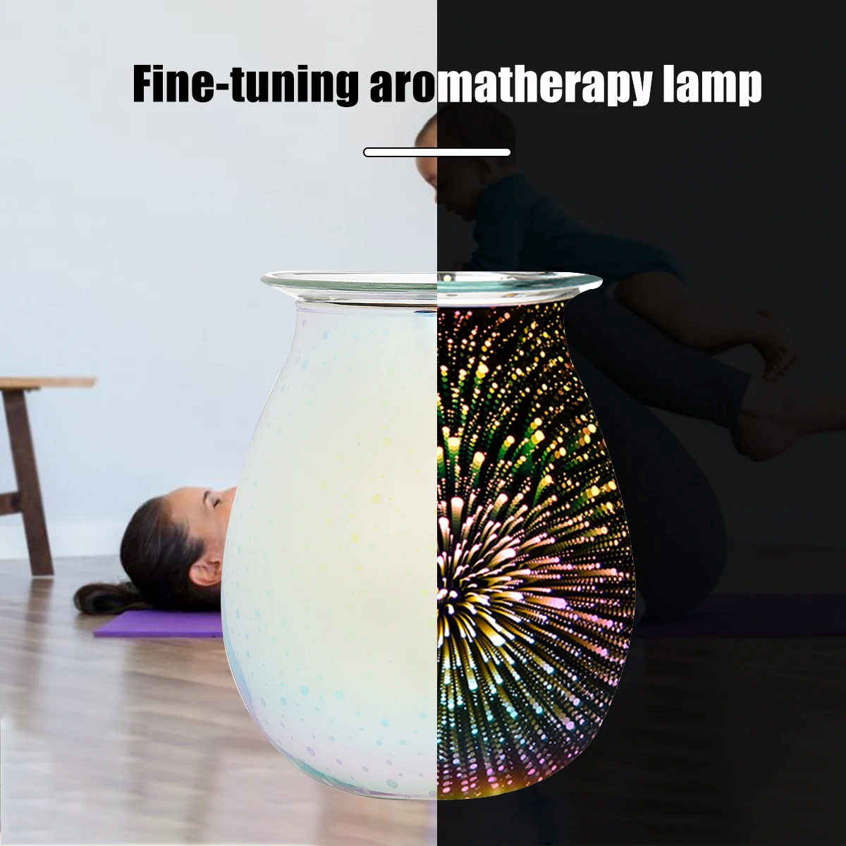 3D Fireworks Glass Vase Shape Air Humidifier with LED Night Light Aroma Essential Oil Diffuser Mist Maker Ultrasonic Humidifier
3D Fireworks Glass Vase Shape Air Humidifier with LED Night Light Aroma Essential Oil Diffuser Mist Maker Ultrasonic Humidifier