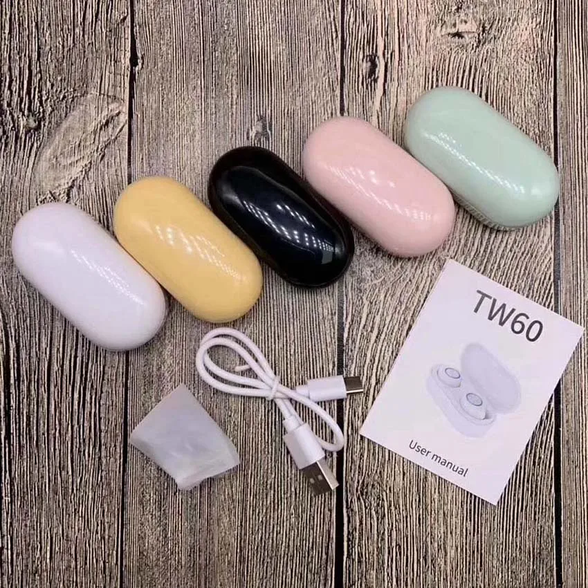 TW60 TWS Bluetooth 5.0 Earphones Wireless Headsets True Wireless Earbuds Headphones with MIC for iPhone Xiaomi Samsung Huawei
TW60 TWS Bluetooth 5.0 Earphones Wireless Headsets True Wireless Earbuds Headphones with MIC for iPhone Xiaomi Samsung Huawei
