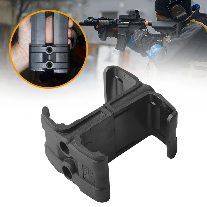 Double Magazines Connector Clip Parallel Device Coupler M4 AR15 Modified ABS Hunting Accessory Rifle Gun Dual Magazine Coupler
Double Magazines Connector Clip Parallel Device Coupler M4 AR15 Modified ABS Hunting Accessory Rifle Gun Dual Magazine Coupler