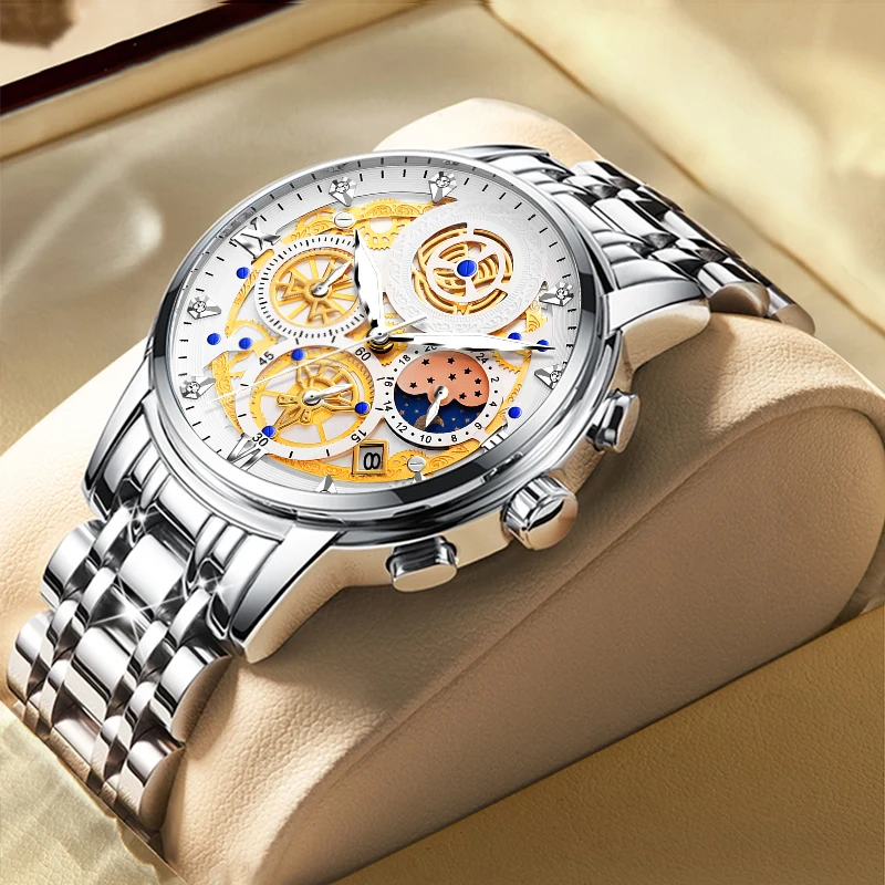 WISHDOIT Leisure Sports Men's Watch Top Brand Luxury Stainless Steel Fashion Quartz Watch Men's Chronograph Relogio Masculino
WISHDOIT Leisure Sports Men's Watch Top Brand Luxury Stainless Steel Fashion Quartz Watch Men's Chronograph Relogio Masculino