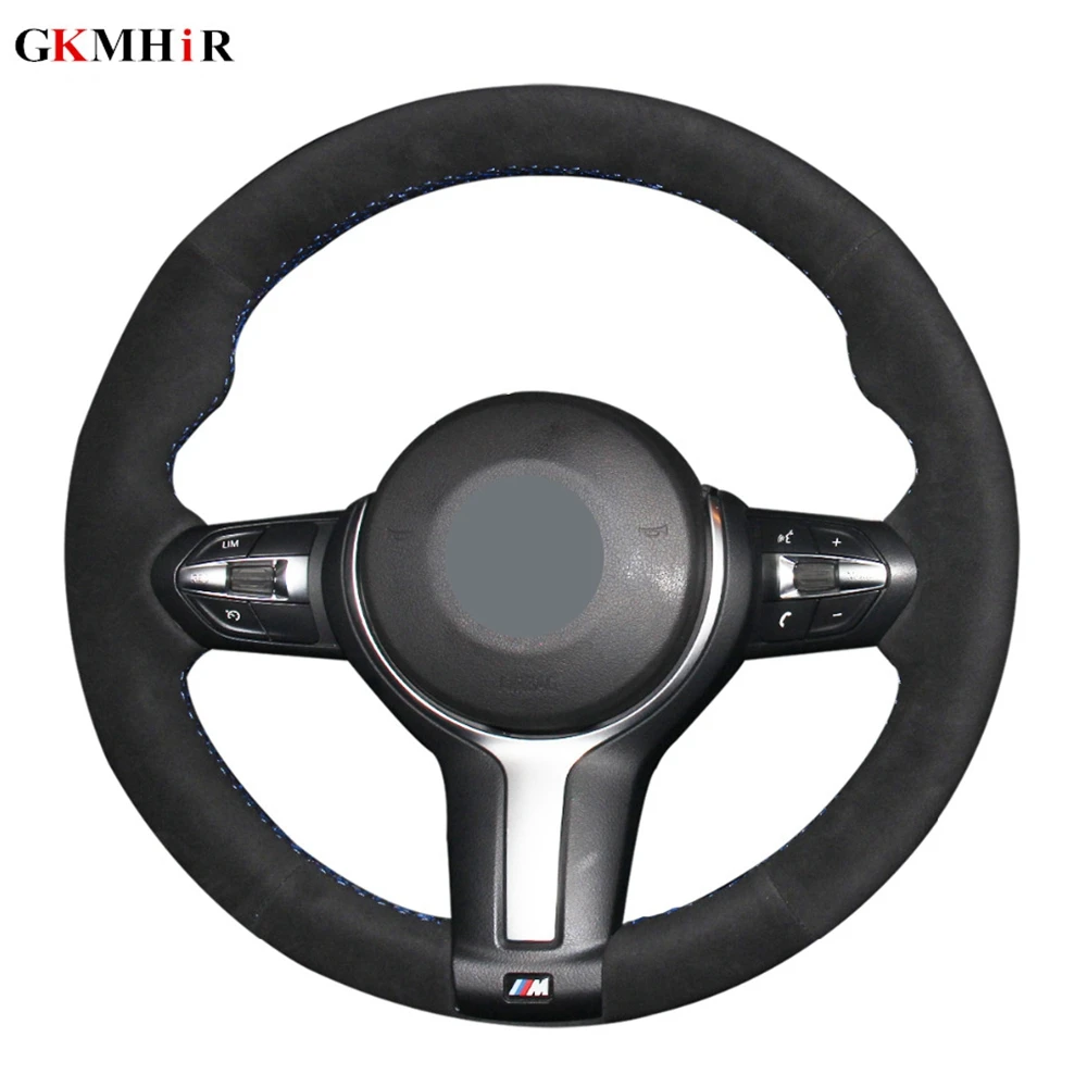 Black Genuine Leather Suede Car Steering Wheel Cover For BMW F87 M2 F80 M3 F82 M4 M5 F12 F13 M6 X5 M F86 X6 M F33 F30 M Sport
Black Genuine Leather Suede Car Steering Wheel Cover For BMW F87 M2 F80 M3 F82 M4 M5 F12 F13 M6 X5 M F86 X6 M F33 F30 M Sport