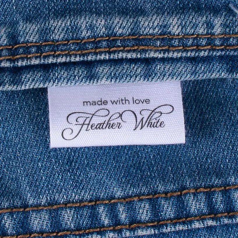 Custom Clothing Labels - Brand Tags , Organic Cotton Ribbon Labels, Logo or Text, Handmade, Printing Labels, Boutique (MD1031)
Custom Clothing Labels - Brand Tags , Organic Cotton Ribbon Labels, Logo or Text, Handmade, Printing Labels, Boutique (MD1031)