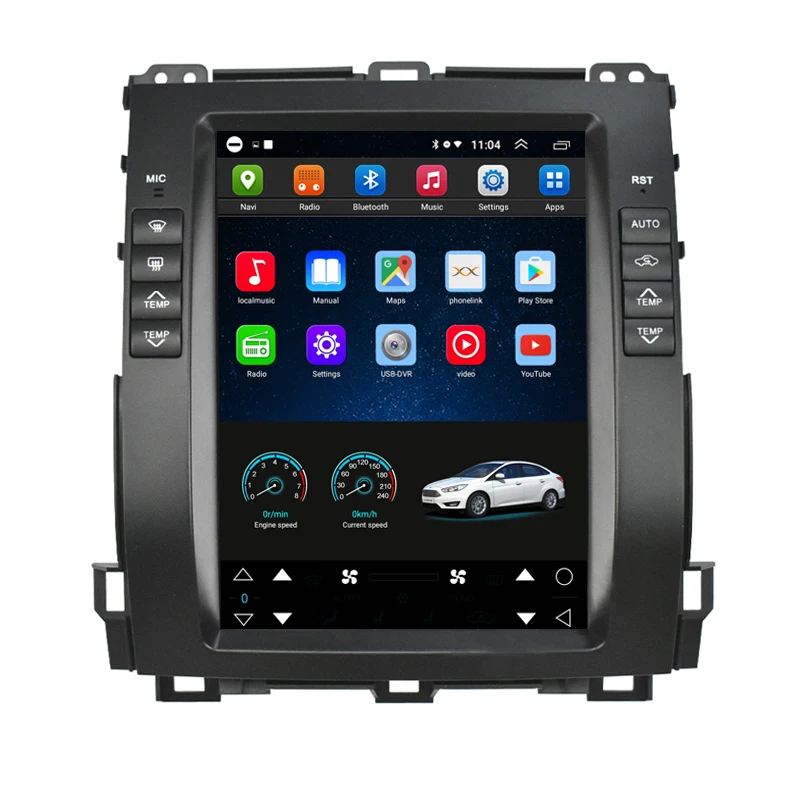 10.4" tesla style android car radio screen stereo for Toyota Land Cruiser Prado 2002-2009 Navigation GPS Multimedia Video Player
10.4" tesla style android car radio screen stereo for Toyota Land Cruiser Prado 2002-2009 Navigation GPS Multimedia Video Player