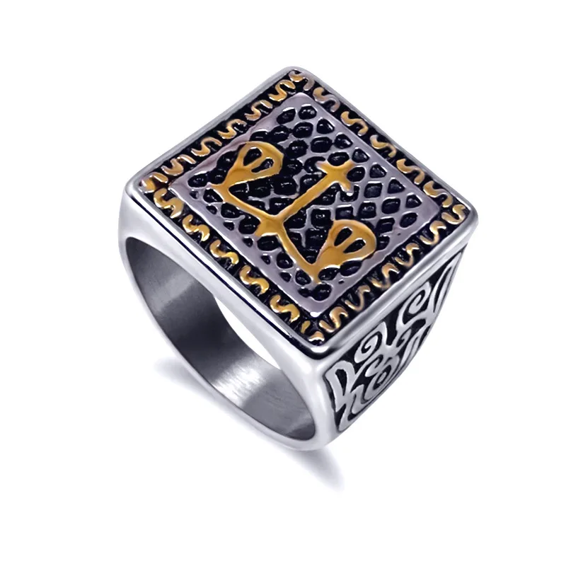 Megin D Vintage Punk Personality Ancient Egypt Sacles Stainless Steel Rings for Men Women Couple Friend Fashion Gift Jewelry
Megin D Vintage Punk Personality Ancient Egypt Sacles Stainless Steel Rings for Men Women Couple Friend Fashion Gift Jewelry