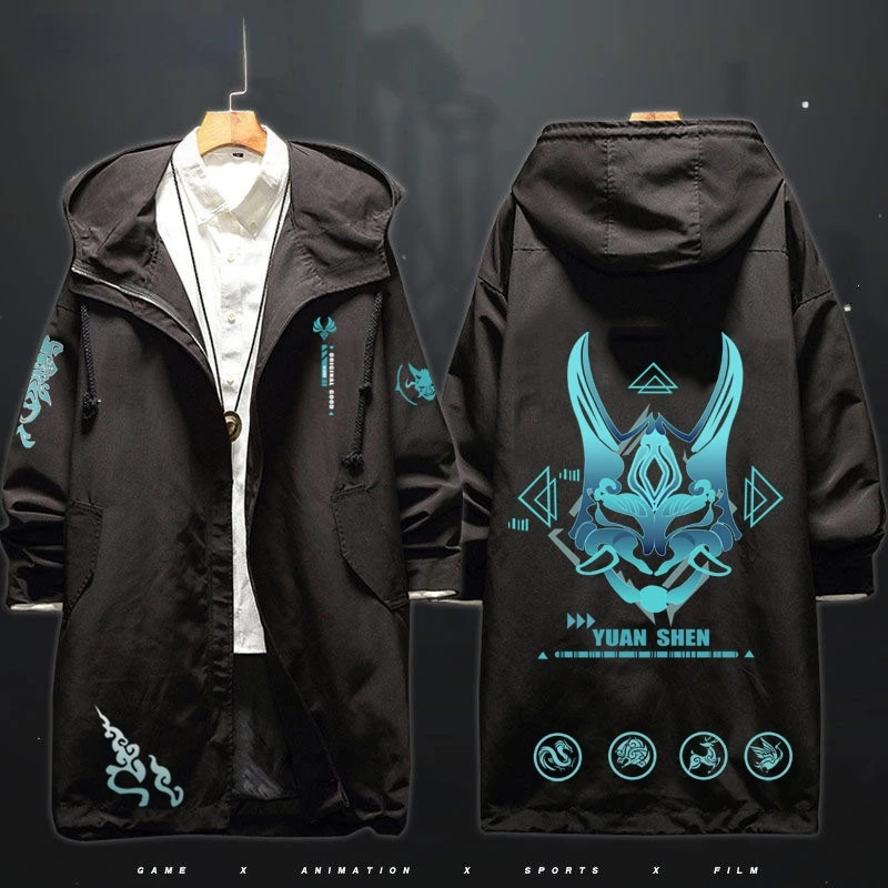 Genshin Impact Xiao Trench Long Sleeve Jacket Coat Fashion Cool Unisex Hoodie Zipper Hooded Windbreaker Top Cosplay Costume
Genshin Impact Xiao Trench Long Sleeve Jacket Coat Fashion Cool Unisex Hoodie Zipper Hooded Windbreaker Top Cosplay Costume
