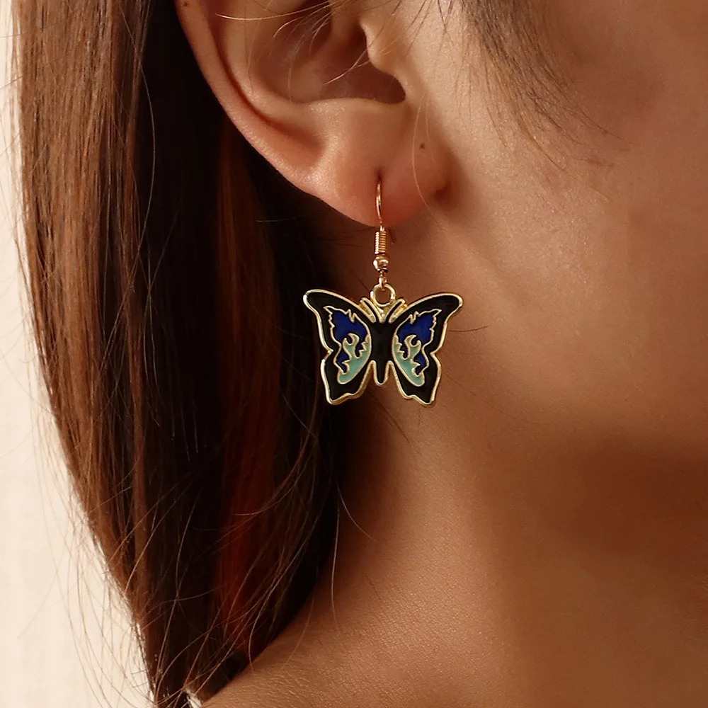 ins Fashion And Popular Alloy Butterfly Insect Drip Earrings Pendant Eardrops Women's Ear Ornaments Jewelry Accessories Gifts
ins Fashion And Popular Alloy Butterfly Insect Drip Earrings Pendant Eardrops Women's Ear Ornaments Jewelry Accessories Gifts