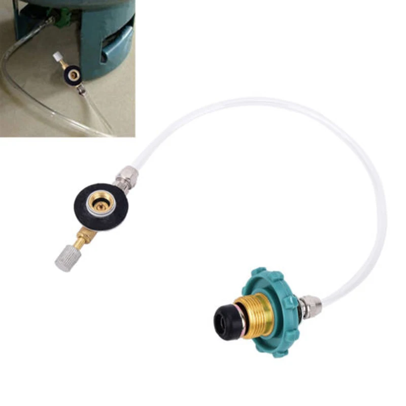 Outdoor Camping Propane Refill Adapter Lp Gas Flat Cylinder Tank Coupler Adapter Gas Bottle Safety Inflation Valve Accessories
Outdoor Camping Propane Refill Adapter Lp Gas Flat Cylinder Tank Coupler Adapter Gas Bottle Safety Inflation Valve Accessories