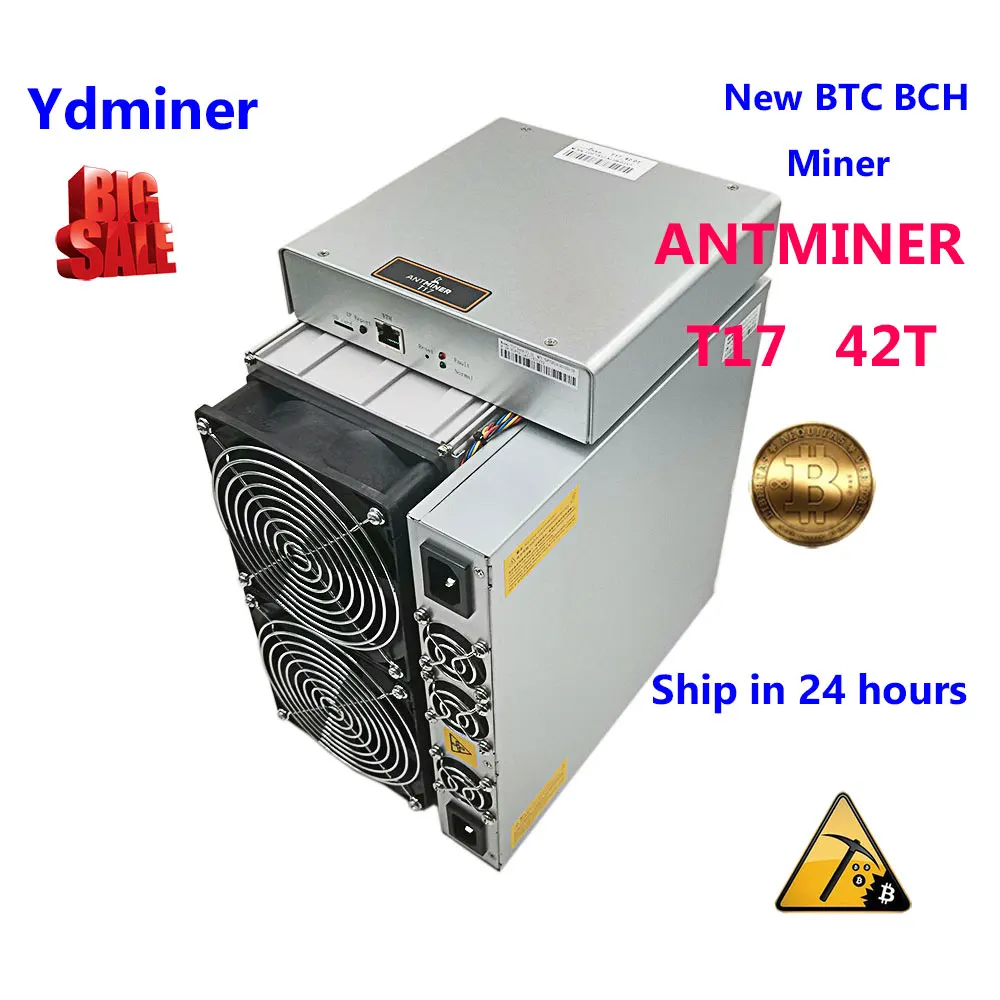 новый bitmain майнер Antminer t17 42t miner SHA 256 btc bch майнинг биткоин асик mining лучше чем s9j t9+ s17
