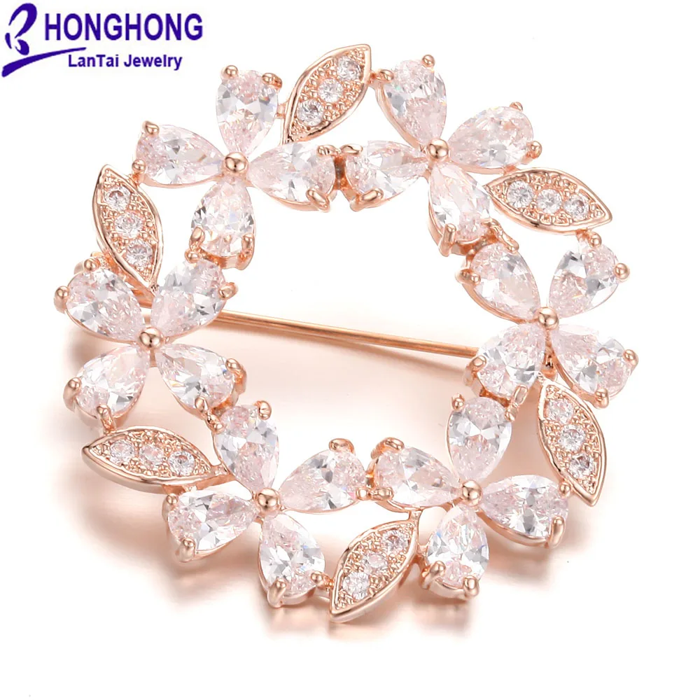 Ladies Flower Round Brooch 3A Zircon Luxury Plant Brooch Accessories Fashion Jewelry
Ladies Flower Round Brooch 3A Zircon Luxury Plant Brooch Accessories Fashion Jewelry