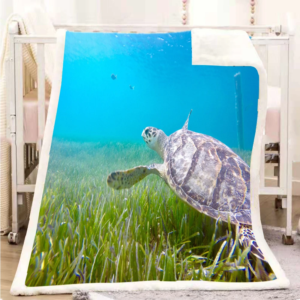 Eagle Turtles Sherpa Blanket for Kids Adults Tortoise Soft Plush Throw Blanket Sofa Blue Green Marine Animal Thin Quilt
Eagle Turtles Sherpa Blanket for Kids Adults Tortoise Soft Plush Throw Blanket Sofa Blue Green Marine Animal Thin Quilt