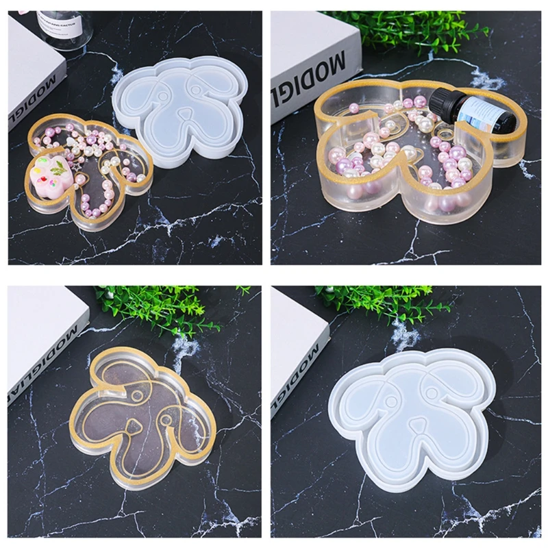 Dog Tray Epoxy Resin Mold Jewelry Holder Storage Box Silicone Mould DIY Crafts Soap Aromatherapy Plaster Ornaments Casting
Dog Tray Epoxy Resin Mold Jewelry Holder Storage Box Silicone Mould DIY Crafts Soap Aromatherapy Plaster Ornaments Casting
