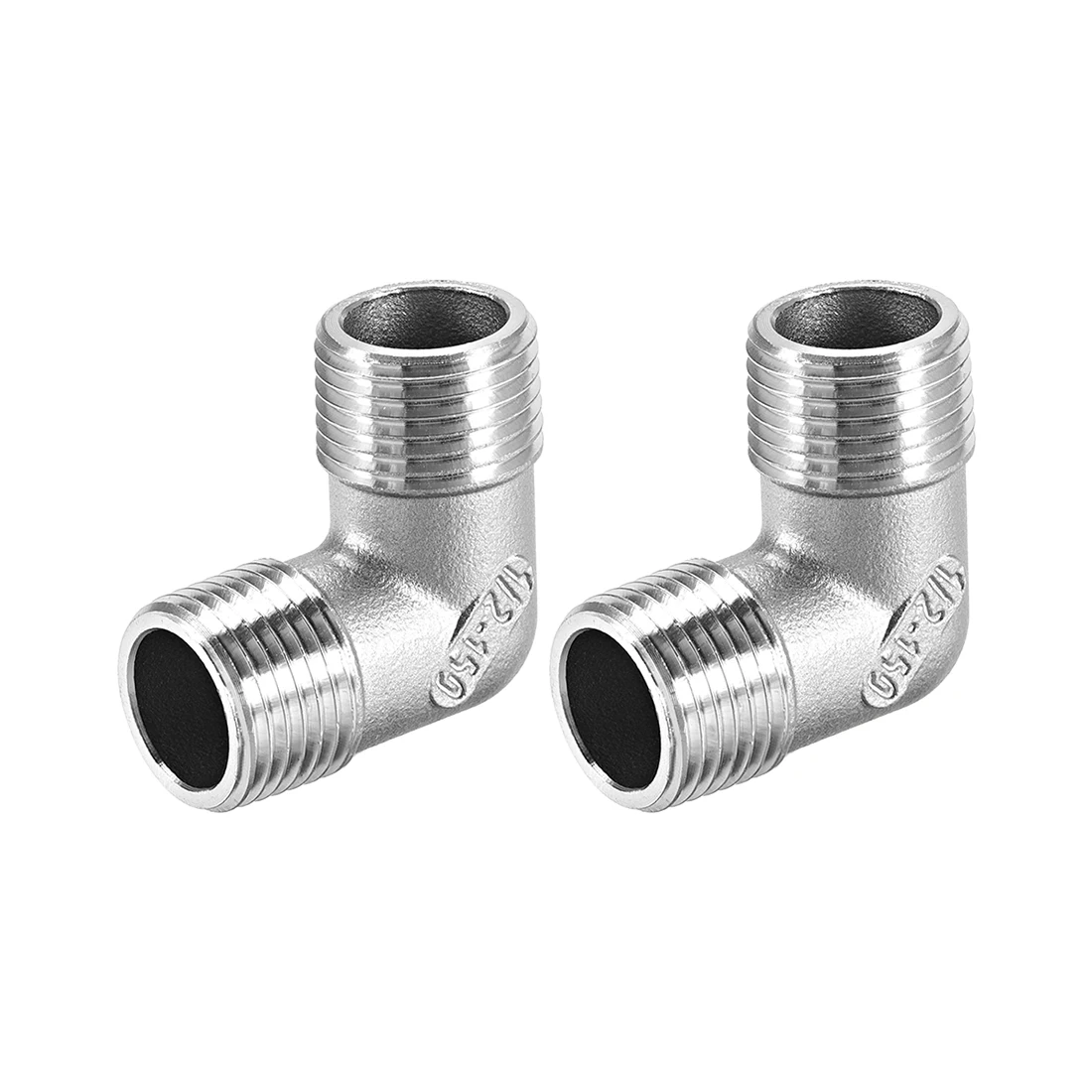 uxcell 2pcs Stainless Steel 304 Cast Pipe Fitting 90 Degree Elbow 1/2 BSPT Male x 1/2 BSPT Male Thread
uxcell 2pcs Stainless Steel 304 Cast Pipe Fitting 90 Degree Elbow 1/2 BSPT Male x 1/2 BSPT Male Thread