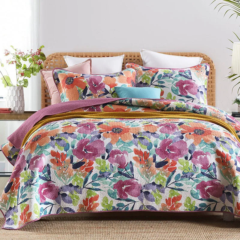 CHAUSUB Cotton Quilt Sets 3pcs Print Bedspread on the Bed Covers Pillowcase Queen Size Summer Blanket for Double Coverlet
CHAUSUB Cotton Quilt Sets 3pcs Print Bedspread on the Bed Covers Pillowcase Queen Size Summer Blanket for Double Coverlet