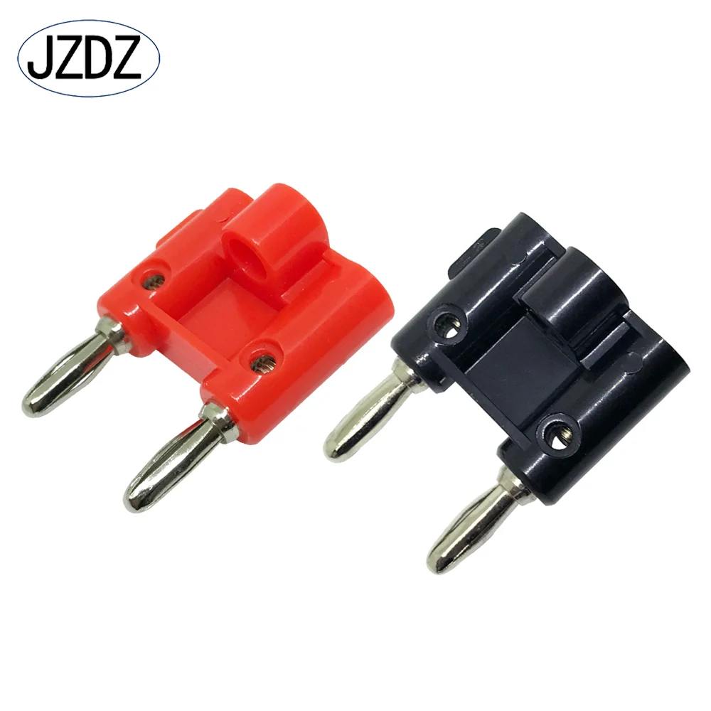 JZDZ 10pcs Double Row 4mm Banana Plug Connector Speaker Amplifier Plug Jack Twin Banana Terminal Couple Adapter J.10044 
JZDZ 10pcs Double Row 4mm Banana Plug Connector Speaker Amplifier Plug Jack Twin Banana Terminal Couple Adapter J.10044