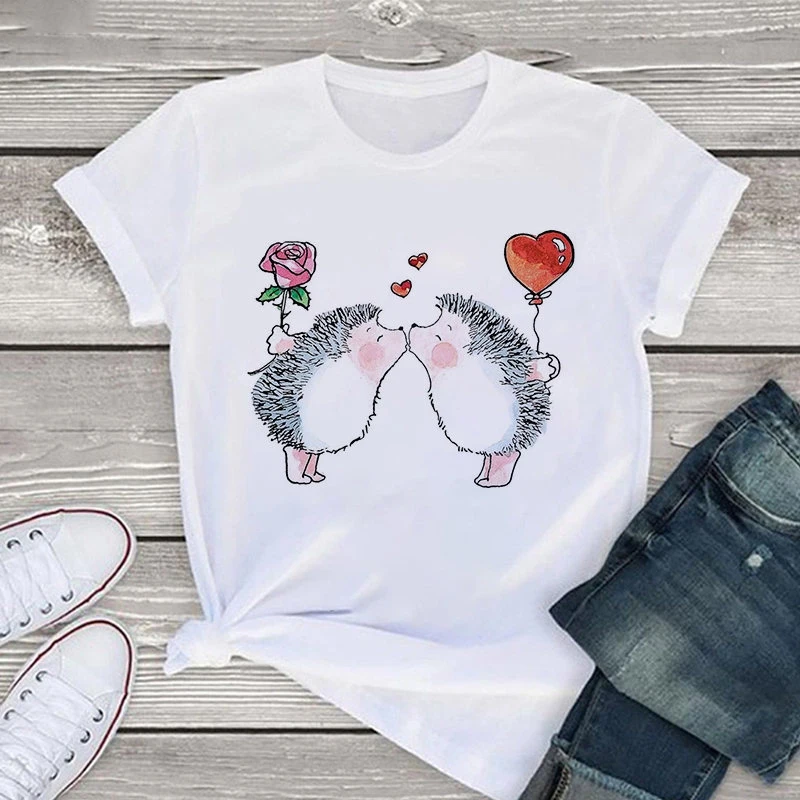New T Shirt Women Hedgehog With Dandelion Print Woman Tshirts Female Summer Casual Tops Tee Shirt Short Sleeve
New T Shirt Women Hedgehog With Dandelion Print Woman Tshirts Female Summer Casual Tops Tee Shirt Short Sleeve