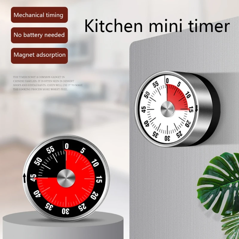 New Stainless Steel Visual Timer Mechanical Kitchen Timer 60-Minutes Alarm Cooking Timer With Loud Alarm Magnetic Clock Timer
New Stainless Steel Visual Timer Mechanical Kitchen Timer 60-Minutes Alarm Cooking Timer With Loud Alarm Magnetic Clock Timer
