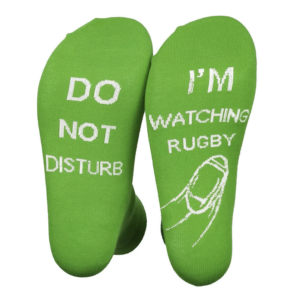 Women Men Comfy Socks Fashion Mid Calf Elastic Soft Novelty Letter Printed Daily Wear Do Not Disturb I'm Watching Rugby Gift
Women Men Comfy Socks Fashion Mid Calf Elastic Soft Novelty Letter Printed Daily Wear Do Not Disturb I'm Watching Rugby Gift