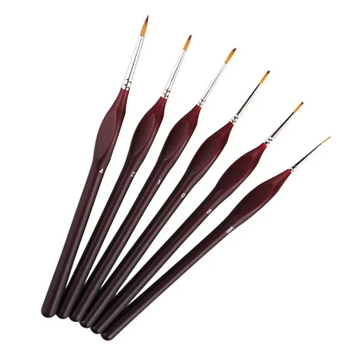 High Quality 6 Pcs Professional Wooden Handle Artists Modellers Detail Paint Brushes Set
High Quality 6 Pcs Professional Wooden Handle Artists Modellers Detail Paint Brushes Set
