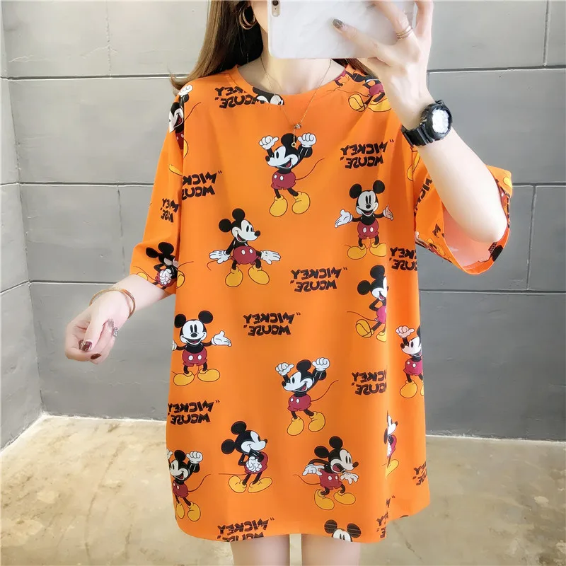 11 Styles Disney Anime Mickey Mouse T-shirt Women 2021 Summer Loose Streetwear White Pink Graphic T Shirts Ladies 90s Aesthetic
11 Styles Disney Anime Mickey Mouse T-shirt Women 2021 Summer Loose Streetwear White Pink Graphic T Shirts Ladies 90s Aesthetic