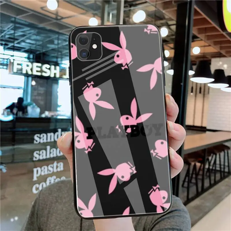 Fashion Brand Playboy-compatible Phone Case Tempered Glass For Iphone6plus 6S 7 7plus 8 X XS XSmax XR 11 12 Pro Max 12mini
Fashion Brand Playboy-compatible Phone Case Tempered Glass For Iphone6plus 6S 7 7plus 8 X XS XSmax XR 11 12 Pro Max 12mini