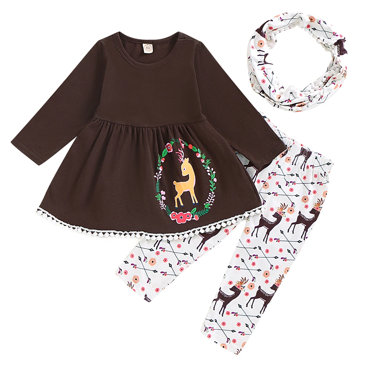 2019 Newest Hot Boutique Toddler Kids Baby Girls Long Sleeve Deer Top Bib Skirt Pants Outfits Xmas Clothes Set
2019 Newest Hot Boutique Toddler Kids Baby Girls Long Sleeve Deer Top Bib Skirt Pants Outfits Xmas Clothes Set