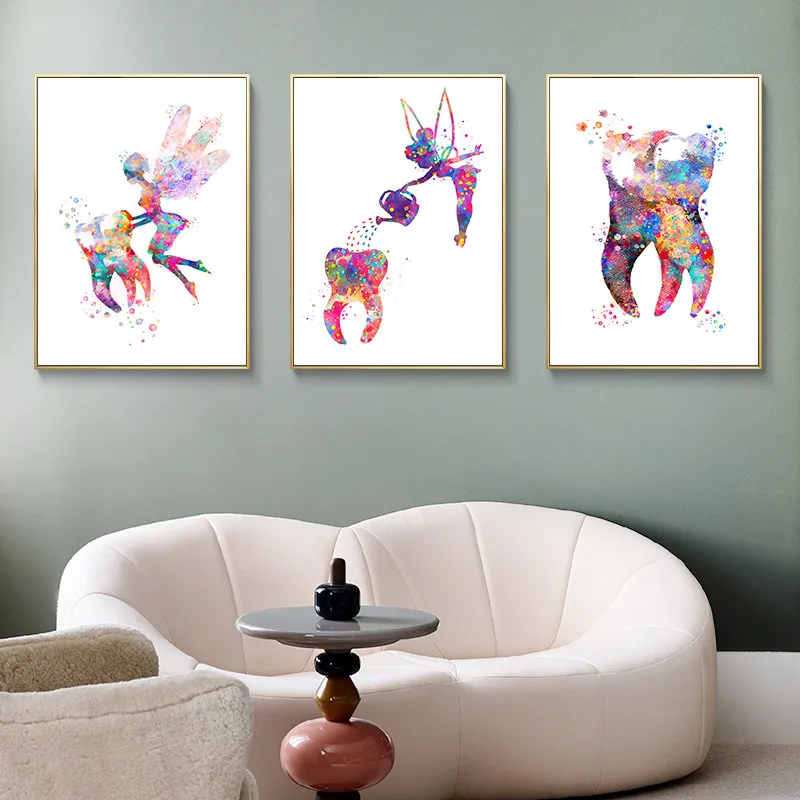 Art Tooth Fairy Canvas Painting Watercolor Poster and Prints Dental Hygienist Wall Art Picture for Living Room Decor Cuadros
Art Tooth Fairy Canvas Painting Watercolor Poster and Prints Dental Hygienist Wall Art Picture for Living Room Decor Cuadros