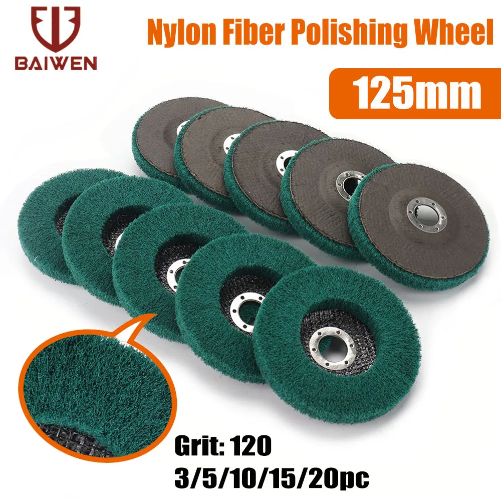 5" 125MM Nylon Fiber Flap Polishing Wheel Grinding Flat Disc 120 Grit Cutter Grinder For Metal Wood Buffing Wheels
5" 125MM Nylon Fiber Flap Polishing Wheel Grinding Flat Disc 120 Grit Cutter Grinder For Metal Wood Buffing Wheels