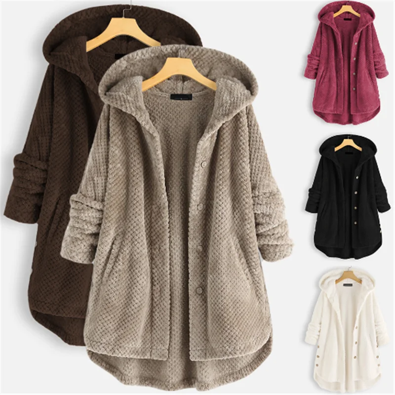 Fashion New Hot-Selling Women's Winter Hooded Double-Sided Fleece Sweater Fashion Mid-Length Coat Women
Fashion New Hot-Selling Women's Winter Hooded Double-Sided Fleece Sweater Fashion Mid-Length Coat Women