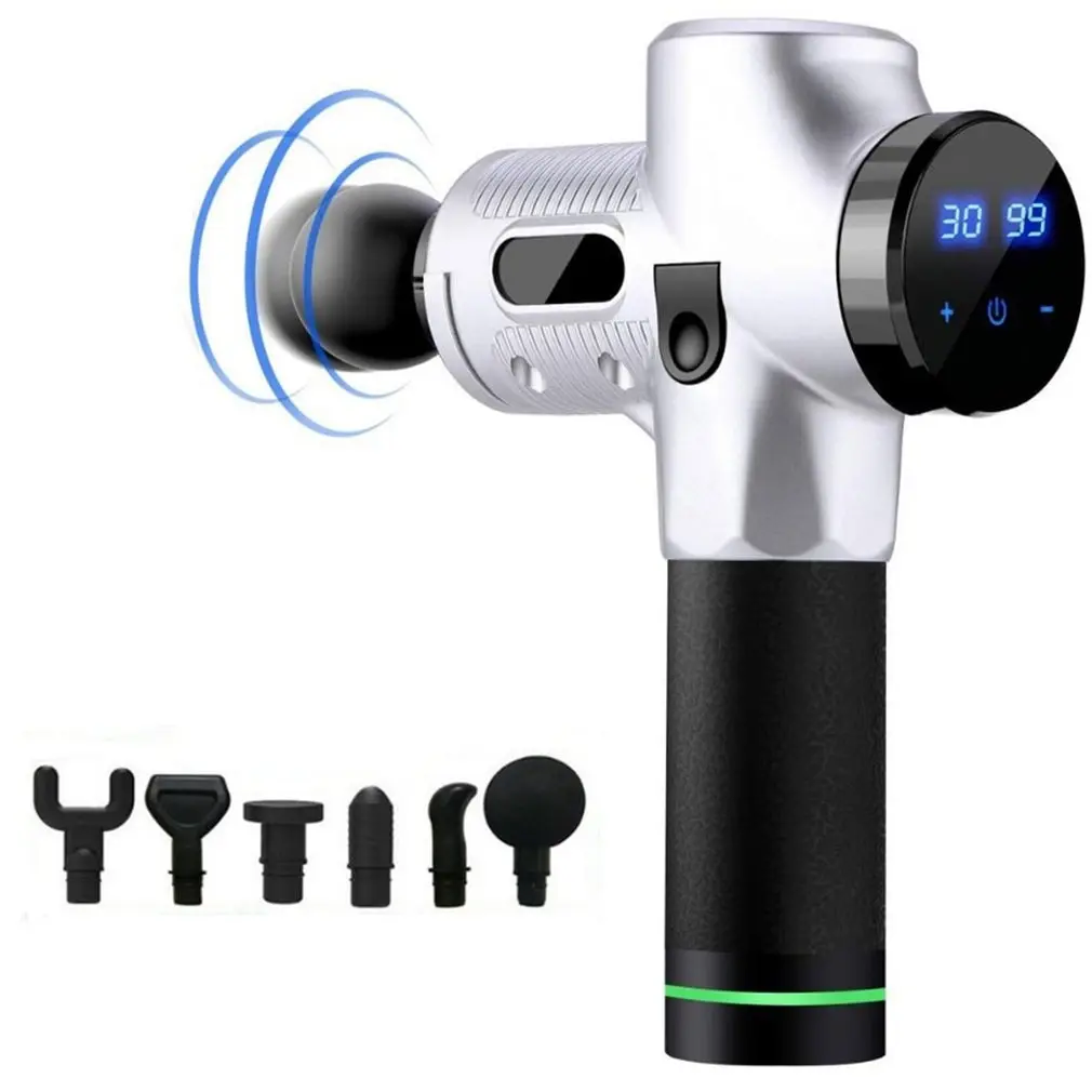 Electric Fascia Massage Gun Touch Screen + Six Massage Heads Low Noise High Frequency Massage Gun Tool
Electric Fascia Massage Gun Touch Screen + Six Massage Heads Low Noise High Frequency Massage Gun Tool