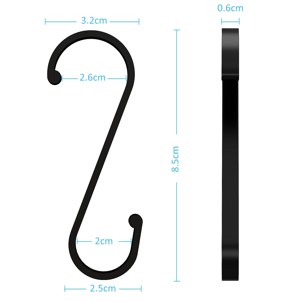 Powerful S Shaped Hanger Hook Kitchen Bathroom Clothing Hanger Hooks Stainless Steel Sundries Storage Hangers Holder Hooks Rails
Powerful S Shaped Hanger Hook Kitchen Bathroom Clothing Hanger Hooks Stainless Steel Sundries Storage Hangers Holder Hooks Rails