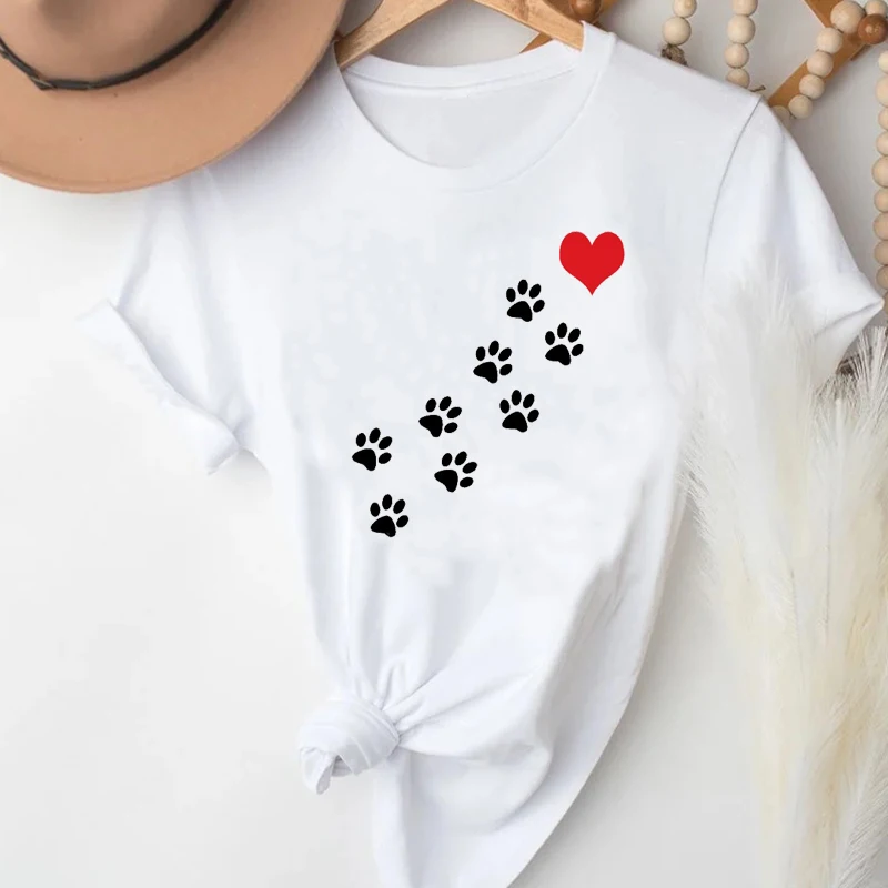 T-shirts Women Paw Printing Cat Dog Kawaii Fashion Spring Summer Clothes Graphic T Tshirt Top Lady Print Female Tee T-Shirt
T-shirts Women Paw Printing Cat Dog Kawaii Fashion Spring Summer Clothes Graphic T Tshirt Top Lady Print Female Tee T-Shirt
