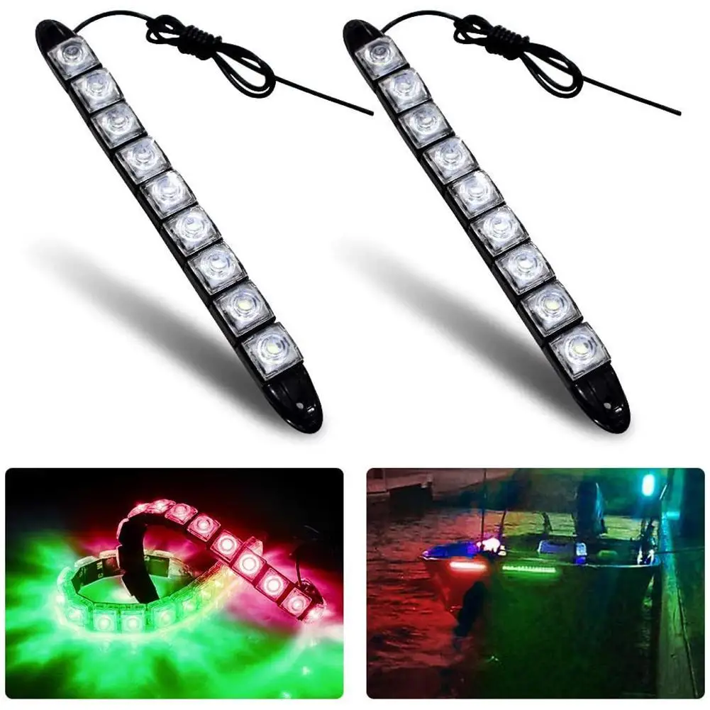 2 Pcs/Set LED Strip High Brightness Boat Mooring Navigation LED Light Marine Warning Lamp Light
2 Pcs/Set LED Strip High Brightness Boat Mooring Navigation LED Light Marine Warning Lamp Light