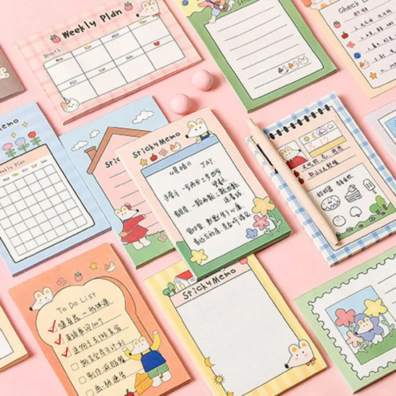 12pcs Kawaii Cartoon Memo Pad N Times Sticky Notes Notebook Label To Do List P9YA 
12pcs Kawaii Cartoon Memo Pad N Times Sticky Notes Notebook Label To Do List P9YA