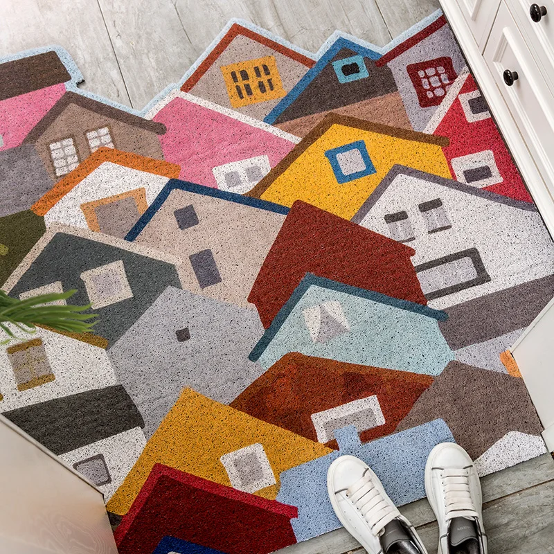 Creative Hallway Mat Kitchen Bedroom Living Room Carpet Nordic Bath Mat Non-slip PVC Silk Loop Home Front Door Mat Entrance Rugs
Creative Hallway Mat Kitchen Bedroom Living Room Carpet Nordic Bath Mat Non-slip PVC Silk Loop Home Front Door Mat Entrance Rugs