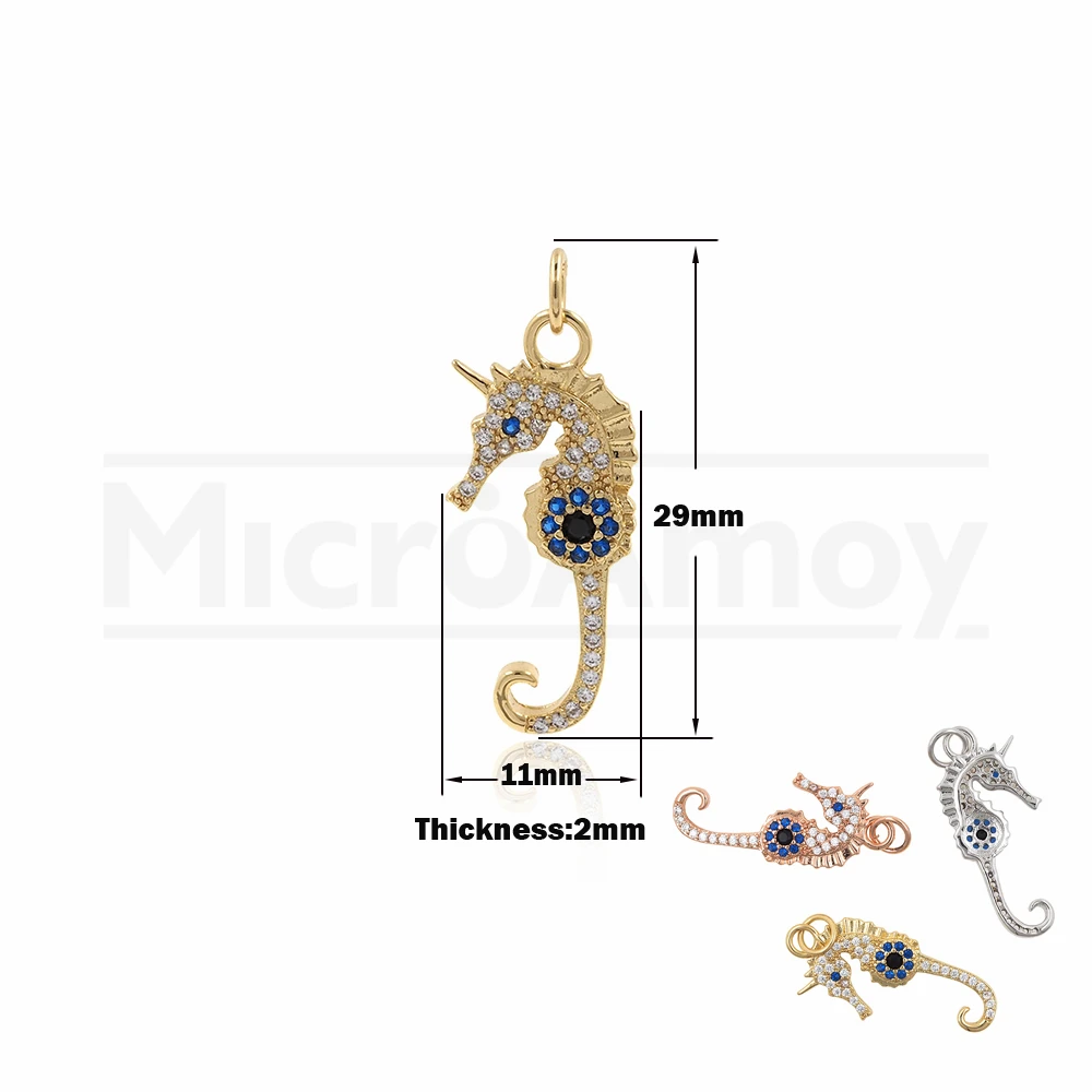 CZ Cubic Zirconia Seahorse Pendant Ocean Charm DIY Jewelry Bracelet Necklace Making Accessories 29x11x2mm
CZ Cubic Zirconia Seahorse Pendant Ocean Charm DIY Jewelry Bracelet Necklace Making Accessories 29x11x2mm