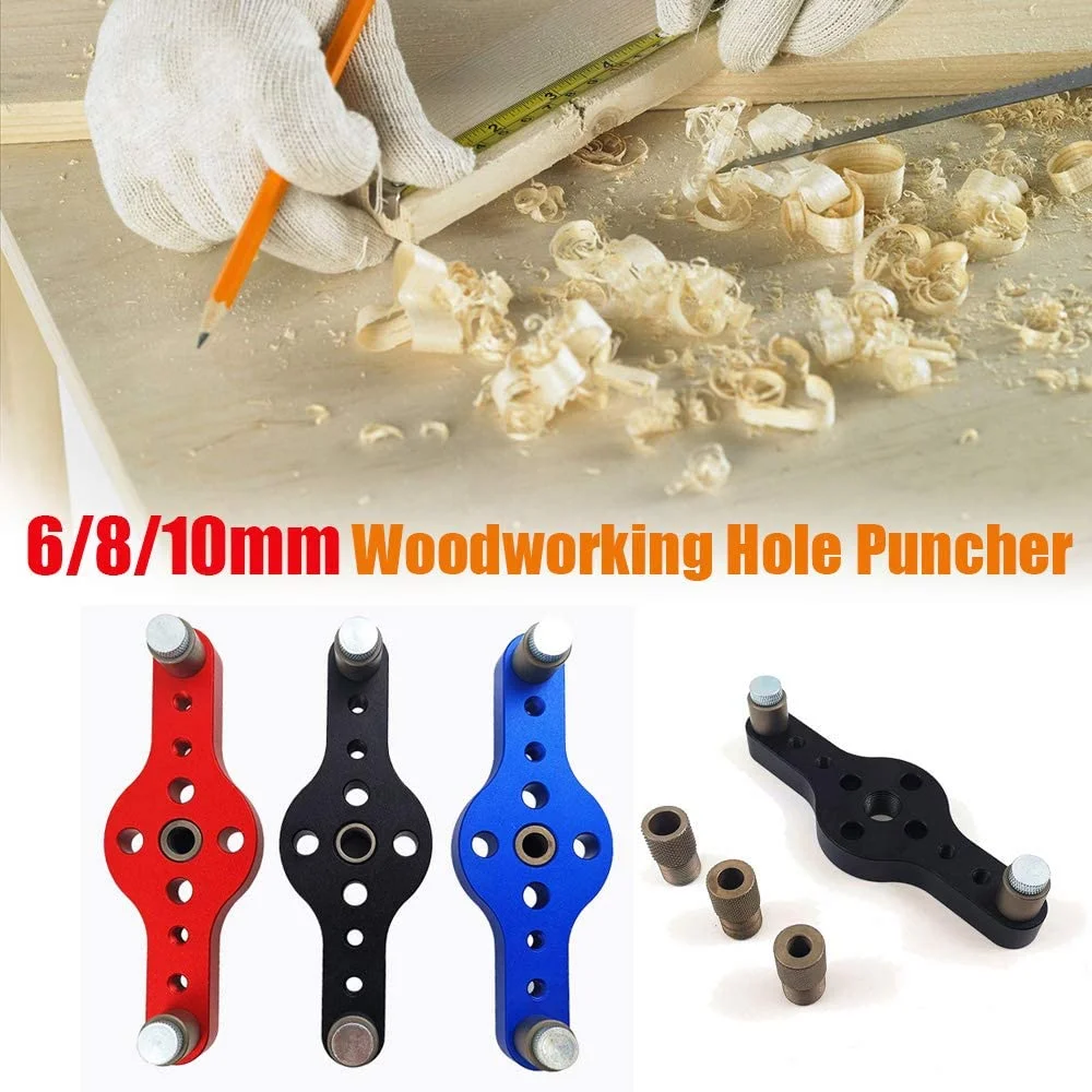 

Vertical Pocket Hole Jig 6/8/10mm Dowelling Self Centering Drill Guide Zezzo Dowel Jig Drilling Locator Hole Puncher