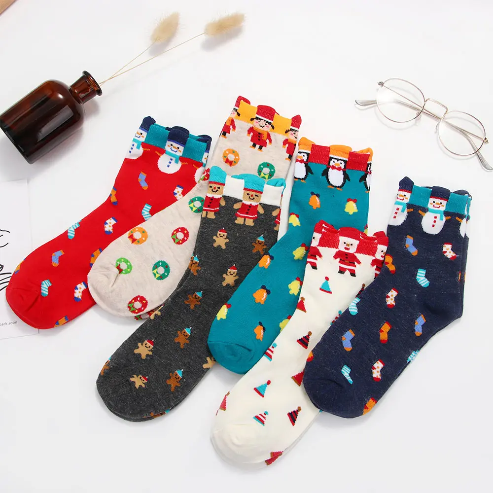 Модные рождественские женские носки с забавным мультяшным Санта-Клаусом, носки для рождественской елки с милыми мультяшными животными, нос...
Модные рождественские женские носки с забавным мультяшным Санта-Клаусом, носки для рождественской елки с милыми мультяшными животными, нос...