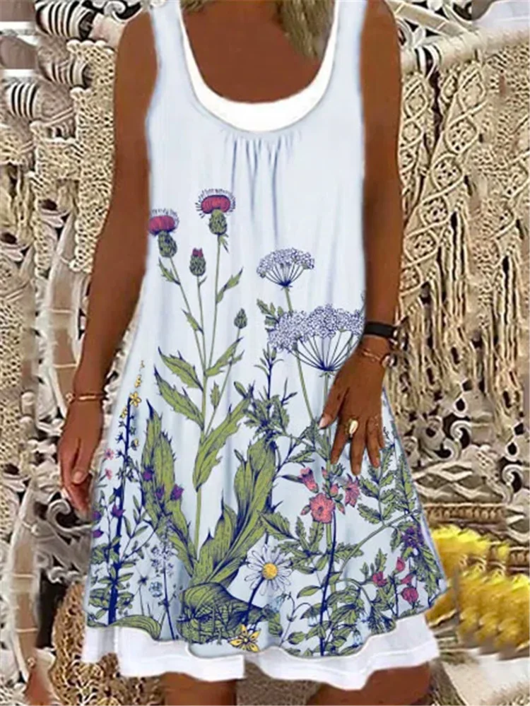 Women Fashion Summer Vest Printing Camisole Loose Casual Sleeveless Dress Sexy Party Elegant 2021 Club Slim Dress sukienka 2021
Women Fashion Summer Vest Printing Camisole Loose Casual Sleeveless Dress Sexy Party Elegant 2021 Club Slim Dress sukienka 2021