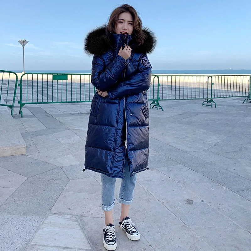High Quality New Winter Jacket Women Warm Thicken Hooded With Real Fur Long Coat Shining Fabric Stylish Female Parka
High Quality New Winter Jacket Women Warm Thicken Hooded With Real Fur Long Coat Shining Fabric Stylish Female Parka