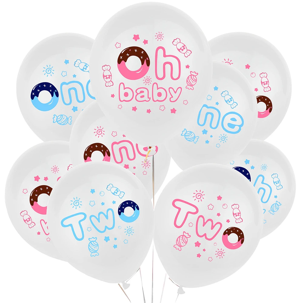 10pcs Kids Sweet Donuts ONE TWO Printed Balloons Oh Baby Baby Shower Party Latex Ballons Globos BIRTHDAY Party Decorations Set
10pcs Kids Sweet Donuts ONE TWO Printed Balloons Oh Baby Baby Shower Party Latex Ballons Globos BIRTHDAY Party Decorations Set